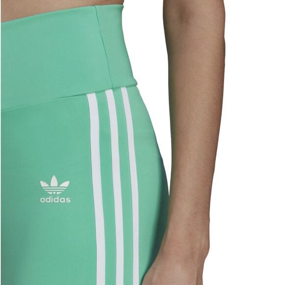 adidas Originals Mint Green 3-Stripes High Waist Bike Short NWT Size Medium - Picture 14 of 15